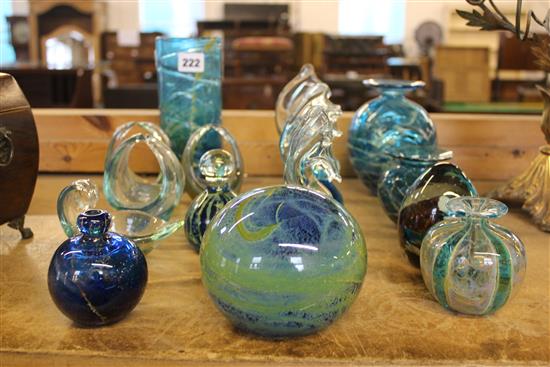 Collection of mostly Mdina glass